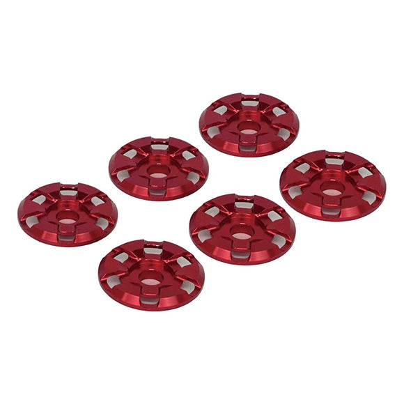 SP TAKEKAWA 09-11-0261 Aluminum Shaved Side Color, Red, 6 Pieces, Grom (JC92)/MSX Grom