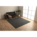 Ikehiko Corporation #3985979 Rug, Carpet, Clay, Approx. 72.8 x 72.8 inches (185 x 185 cm), Black, Simple, Approx. 35.4 sq ft (2 Tatami Mats), Square, Antibacterial, Odor Resistant, Loop Overlock