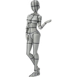 S.H. Figuarts Body-chan - Kentaro Yabuki - Wire Frame (Gray Color Ver.) Approx. 5.3 inches (135 mm), PVC ABS Action Figure