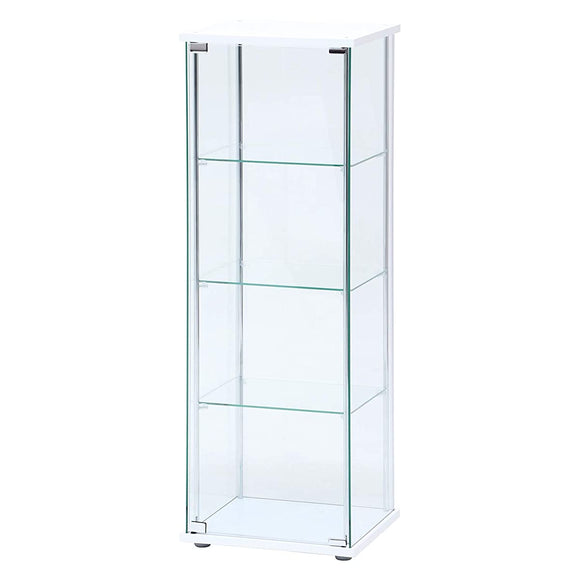 Fuji Trading Collection Case Figure Case 4 Levels Height 120cm White Full Glass Low Type 97341