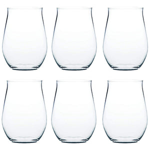 Toyo Sasaki Glass Glass Tumbler, Fino, Made in Japan, Dishwasher Safe, Approx. 14.2 fl oz (415 ml), Set of 6