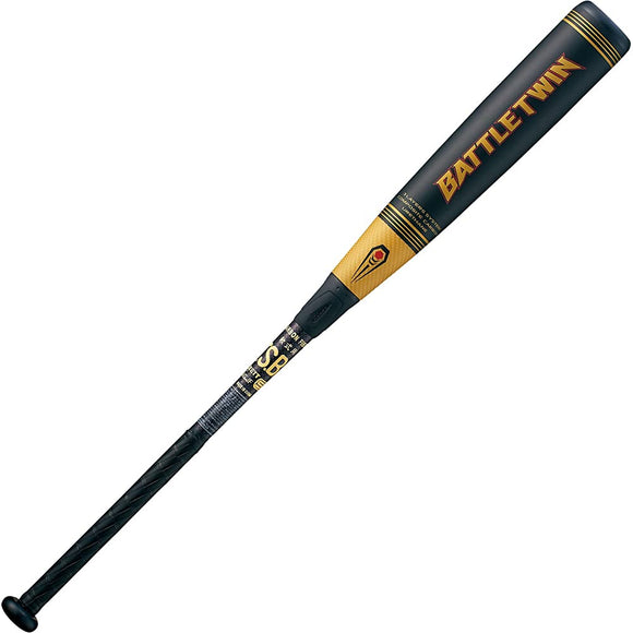 Zett Baseball Soft Bat for New Soft Balls, Battle Twin, FRP (Carbon)