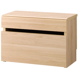 Asahi Wood Processing LFM-4060BC-NA Storage Bench, Natural, Height 16.1 inches (41.1 cm), Elform Bench Box