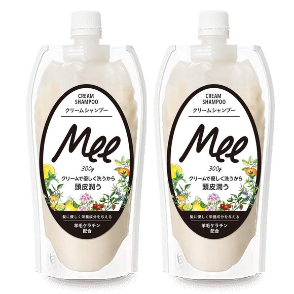 [Value for money 2-piece set] NEW!! Washable treatment MEE Mee 300g x 2 pieces SET cream shampoo Mee Mee sebum dry skin damage care large capacity reduction of working hours dandruff itching