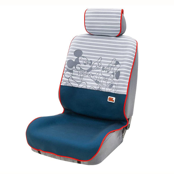 Bonform 4008-50NV Seat Cover, Mickey Minnie, Retro Disney, Light Normal Car, Side Airbag Compatible, Front Buckket Type