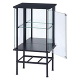 Legras 99498 Collection Case, Figure Case, 2 Tiers, Width 19.1 x Depth 15.0 x Height 35.0 inches (48.6 x 38.2 x 88.8 cm), Black, Rear Mirror Stand