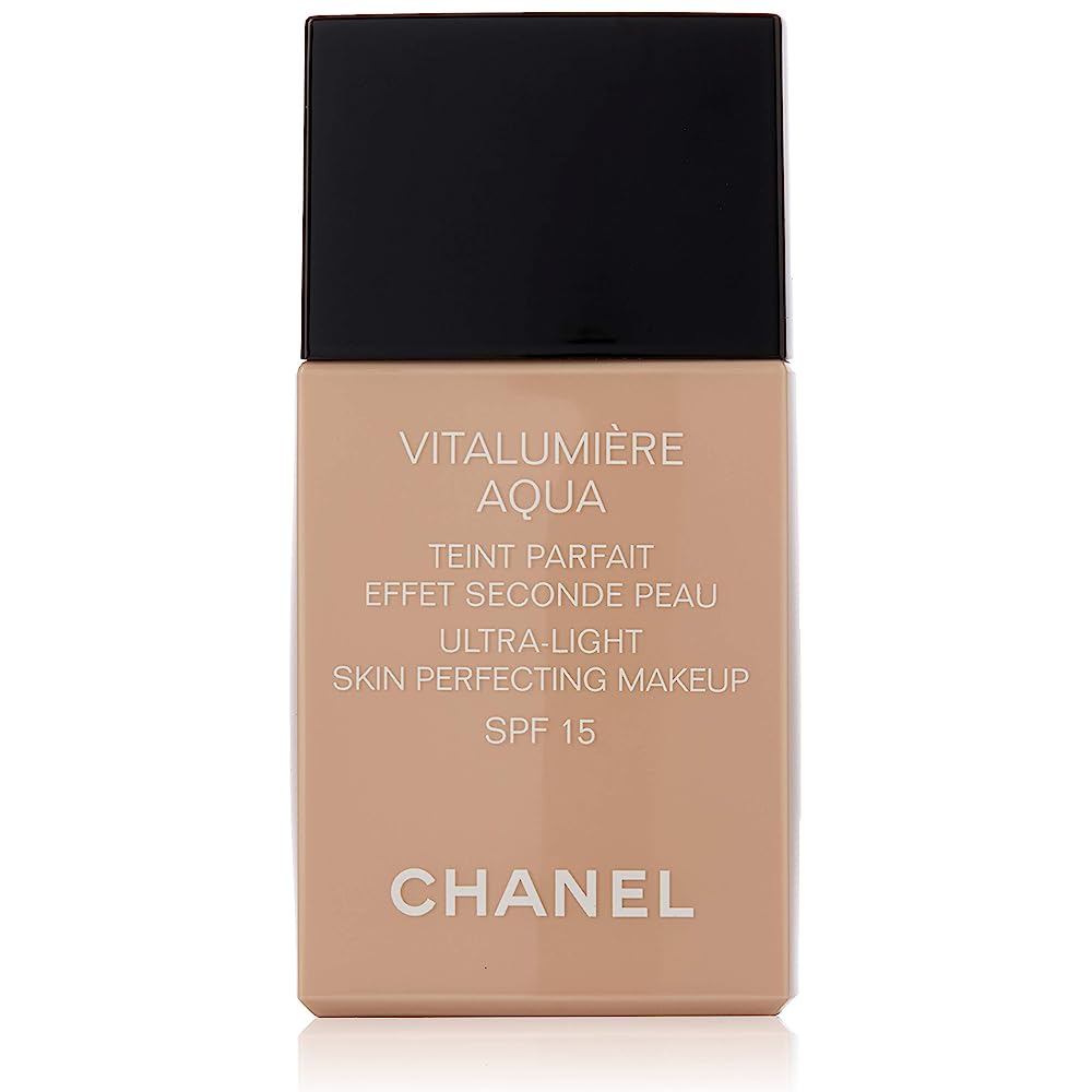 Chanel Vitalumiere Aqua Ultra-Light Skin Perfecting Makeup, SPF 15, Beige Rose 22 - 1 oz bottle