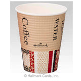 Sunup C2650EC Disposable Cups, 3 Colors, 3.1 x 3.7 x 1.9 inches (7.9 x 9.34 x 4.97 cm), Embossed Cups, Hallmark Cafe, 9.2 fl oz (260 ml), Set of 50