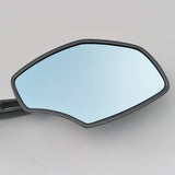 Daytona bike parallel mirror one side 1 side 1 right exclusive 10mm/reverse screw new security standard compatible blue mirror (anti -dizziness) Hexagon Blast black 98916