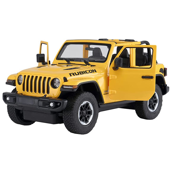 Raster 79400 2.4GHz 1/14 Scale R/C Car Jeep Wrangler Rubicon Yellow Electric Radio Control