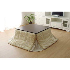 Ikehiko Kotatsu Futon, Square, Phillips Ministry S, Approx. 63.0 x 63.0 inches (160 x 160 cm), Ivory, Plain, Filament Thread, Space Saving, Thin, Simple #5836409