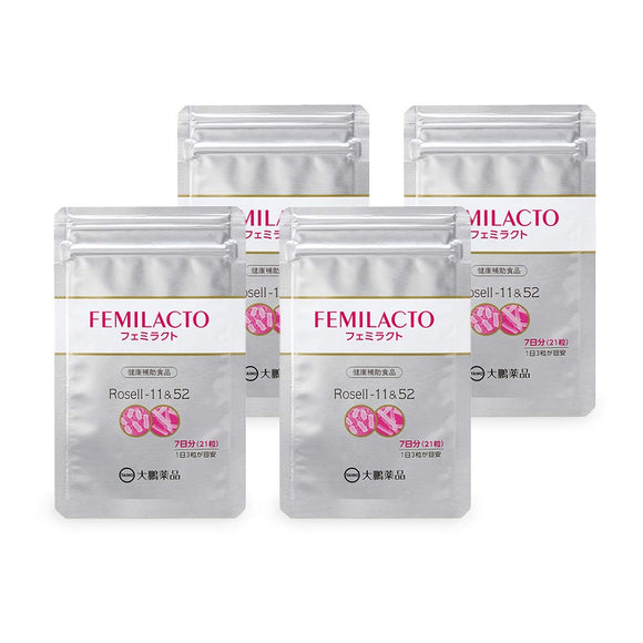 [Taiho Pharmaceutical] Femiract Delicate Care Lactic Acid Bacteria Supplement 4 Bag Set (21 Tablets x 4 Bags/4 Weeks Approximate) Lactic Acid Bacteria Rosell-11 & 52 22 Billion Lactic Acid Bacteria per Tablet Containing Lactic Acid Bacteria for Women