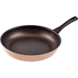 Wahei Freiz RB-1529 Frying Pan, 12.6 inches (32 cm), For Gas Fires, Fluoride, Gas8 Size, IH7 Size, Pale Orange