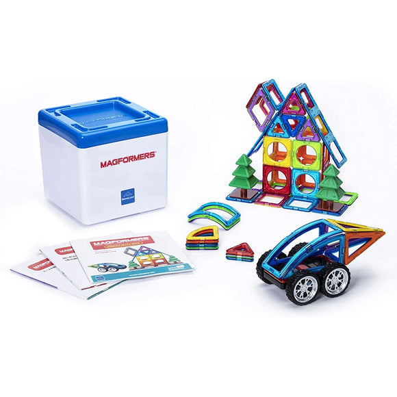 MAGFORMERS MF797005 Discovery Box (71 Pieces), Japanese Play Booklet Included, 3 Years Old