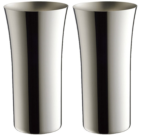 Tsubame HB-7476 Beer Tumbler, Made in Japan, 13.5 fl oz (400 ml), Set of 2, Stainless Steel, Made in Tsubame City, Niigata Prefecture