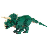 Nanoblock Dinosaur Deluxe Edition A005 Triceratops & Triceratops Skeletal Model, Set of 2