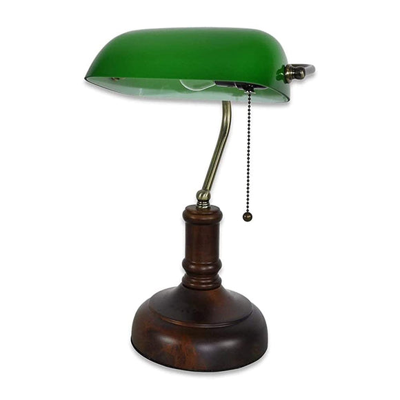 MZStech Table Lamp, Hotel Table Lamp Exhibition Table Lamp Bank Light, Light Fixture: Bankers Light (Greenwood)