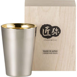 Wahei Freiz TY-070 Tsubamesanjo, Stainless Steel Tumbler, 9.1 fl oz (270 ml), Inner Gold Plated, Double Wall Construction, Heat Retention, Cold Retention, Takumiya