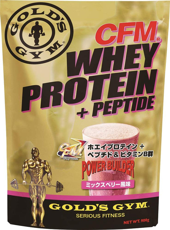 GOLDS GYM CFM Whey Protein, Mixed Berry Flavor, 31.4 oz (900 g)