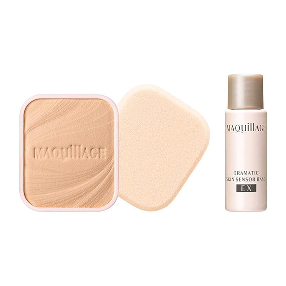 Maquillage Dramatic Powdery UV Limited Set SE1 Ocher 20 with Dramatic Skin Sensor Base Mini Bottle 9.3g + 5mL