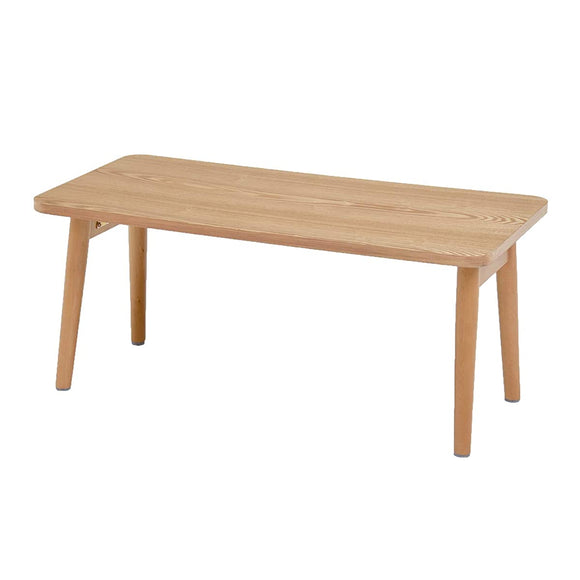 Hagiwara MT-6280NA Low Table, Foldable, Slim, Made with American Walnut, Natural, Finished Product, Width 31.5 inches (80 cm)