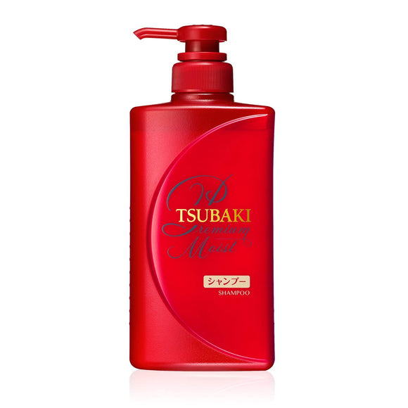 TSUBAKI Premium Moist Shampoo Bottle 490ml 490ml