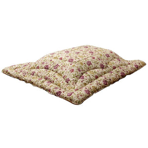 Ikehiko Kotatsu Futon, Square, Creage, Approx. 80.7 x 80.7 inches (205 x 205 cm), Beige, Made in Japan, Thick and Elegant #5953119