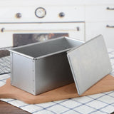 Tiger Crown 2383 Bread Pan, Silver, 3.7 x 7.5 x 3.7 inches (95 x 190 x 95 mm), 1 Loaf, Steel Aluminum Plated
