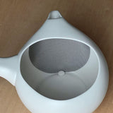 Tokoname Ware Large Teapot without Lid, Chamiru, White Mat, 23.7 fl oz (700 ml)