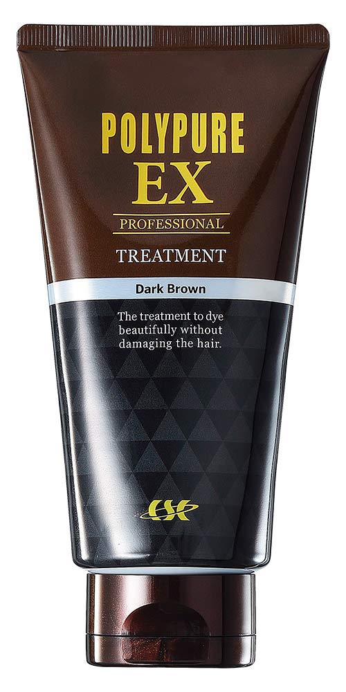 Polypure EX Hair Color Treatment (Dark Brown) [Gray hair dye for men and women / black reverse prescription] 150g