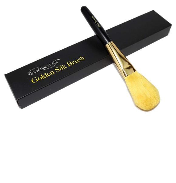 TTJ Facial Exfoliating Brush Golden Silk Brush Uses 100% Natural Golden Silk Thread