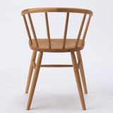 MUJI 15902040 Oak Wood Armchair, Round Legs, Width 21.9 x Depth 29.9 x Height 28.7 inches (55.5 x 50.5 x 73 cm)