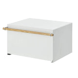 Yamazaki Industries 4376 Bullet Case, White, Approx. 16.9 x 14.4 x 9.4 inches (43 x 36.5 x 24 cm), Tosca Bread Case, 5.6 gal (27 L), Large Capacity