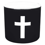 Setomo Honpo Black Christ Cremation Urn, Body Diameter Approx. 7.1 x Height 8.3 inches (18 x 21 cm)
