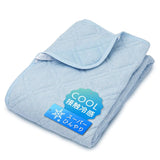 Iris Plaza Floor Pad Cool Contact Q-MAX0.38 Antibacterial Deodorant Reversible Summer Cool Washing Machine Compatible Quick-drying Moisture-absorbing Heat-dissipating Single Blue
