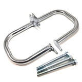 Engine Guard for Kawasaki Left and Right Set, Silver Plated, D Tracker, KLX250 250SB, etc. Custom PARTS, EXTERNAL PRODUCT