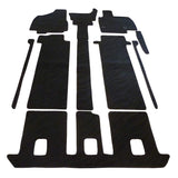 Feniche Car Mat, Floor Mat, Domestic Production (Toyota Estema 50 Series Late Model) <7 Seater / Standard Specification> Wave Black, Anti-Slip Shape, Non-Slipping, Non-Slipping, Car Mat (Car Supplies Specialty Store)