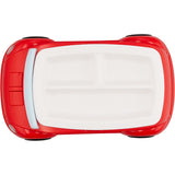 Hassy Top In Sound Kids Lunch Plate Car Yellow