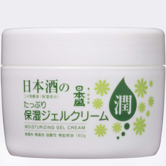 Nihonsakari sake moisturizing gel cream 180g (no fragrance, no coloring, all-in-one)