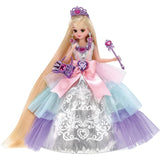 Takara Tomy Licca Doll Dream Fantasy Platinum Long Princess Licca-chan Dress Up Doll Play House Toy 3 Years Old and Up Pass Toy Safety Standards, ST Mark Certified