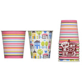 Nippon Dexy Paper Cups, Nordic Design Insulated Cups, 2 Patterns, 8.5 fl oz (250 ml), 640 Pieces