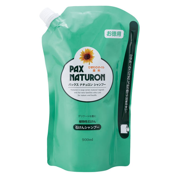 NATUXIA Pax Naturon Soap Shampoo Refill 900ml Large Capacity Type