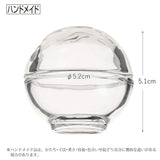 Toyo Sasaki Glass Small Bowl, Approx. 2.0 x 2.0 inches (5.2 x 5.1 cm), Flower Wall Utensil Amuse Bowl, Polka Dot (Lid and Body) TS44006, Pack of 6