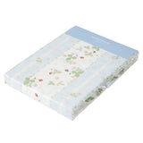 Nishikawa PI07900623B Comforter Cover, Single, Wedgwood, Wild Strawberry, Easy to Put On and Take Off, Made in Japan, Blue