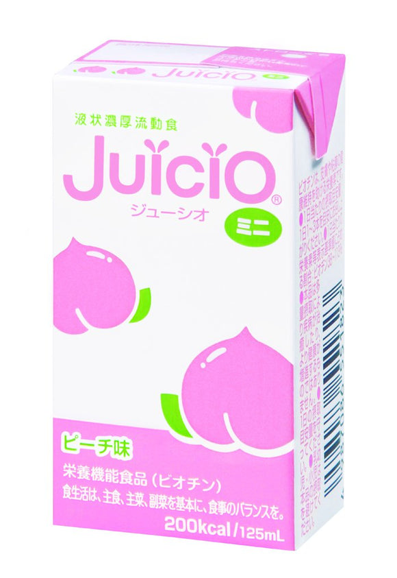 juicio Mini (zyu-siomini) Peach Flavor 125ml X 12 Pack (with Straw)
