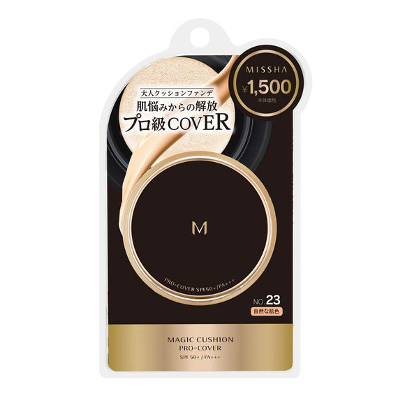 MISSHA MISSHA M Cushion Foundation (Pro Cover) No.23 Natural Skin Color Single Item 15g