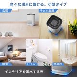 Iris Ohyama IAP-A25-W Air Purifier, 10 Tatami Mats, Deodorizing, Pollen, Collecting, Small, Quiet, Sleep Mode, Interior, Night Light Included