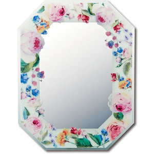 YouPower Mirror Mirror Pink Rose Size: W 11.4 x H 14.8 x D 0.4 inches (29 x 37.5 x 1 cm)