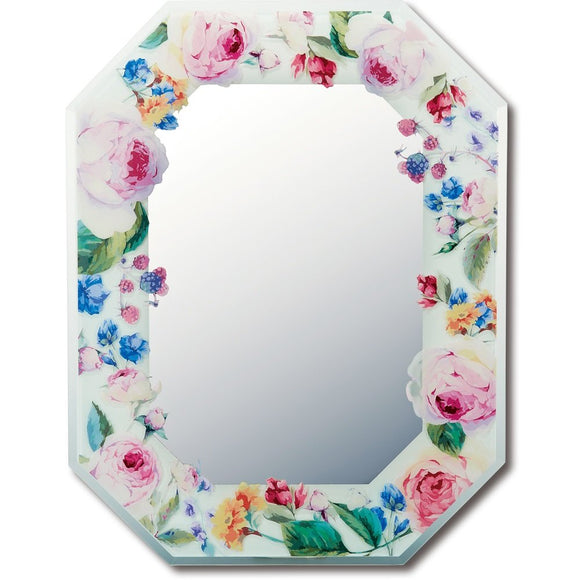 YouPower Mirror Mirror Pink Rose Size: W 11.4 x H 14.8 x D 0.4 inches (29 x 37.5 x 1 cm)