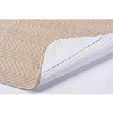 Kyoto Nishikawa (Shell Pile Area) 100% Cotton Sinker Ruched Soft Bed Bed Double 140 x 205 cm C - PT6104D BEIGE